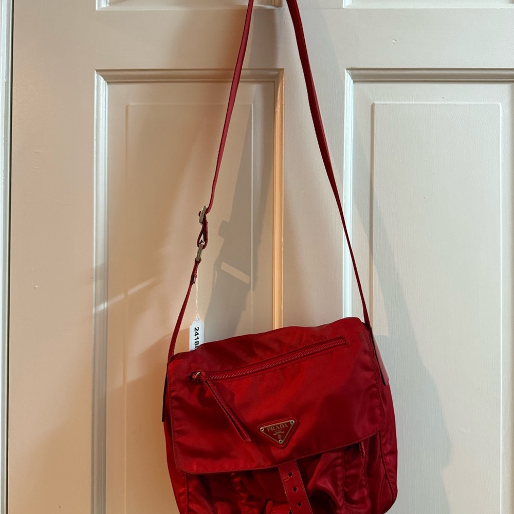 Prada Vibrant Red Crossbody Bag